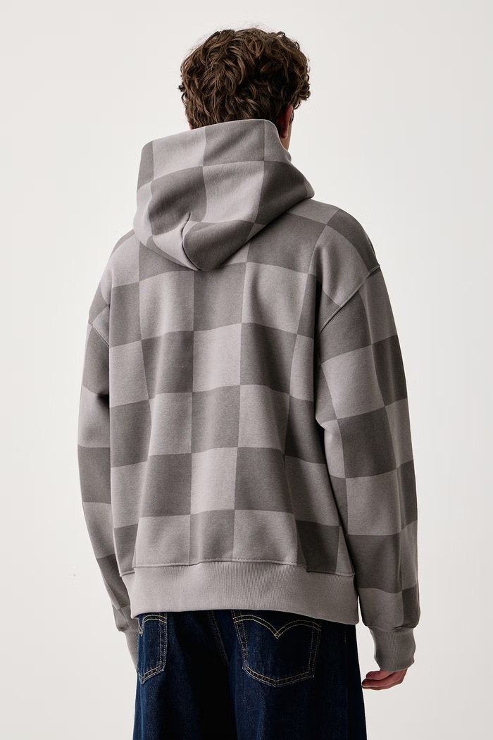 Odzież Vans Bluza z kapturem męska z bawełną VN000ZP4PWT1 szary