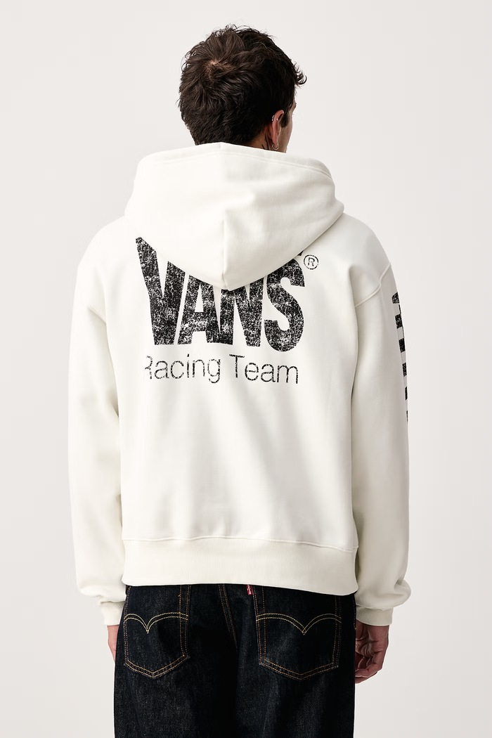 Ρούχα Vans Μπλούζα με κουκούλα και κουμπιά ανδρική με βαμβάκι VN000WT2FS81 μπεζ