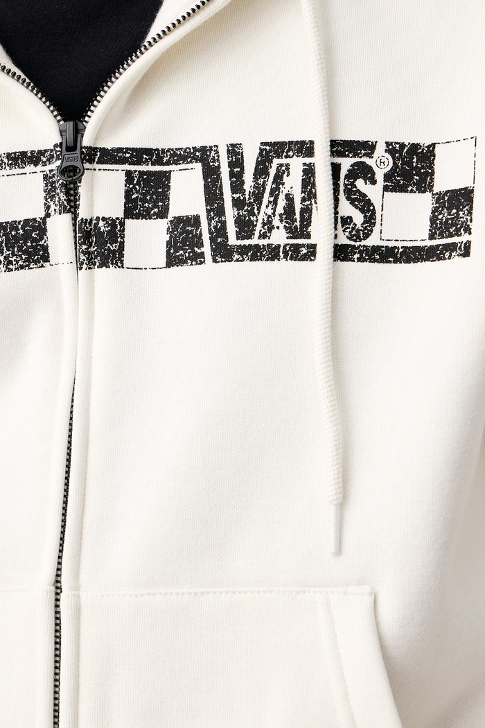 Μπλούζα με κουκούλα και κουμπιά ανδρική με βαμβάκι Vans μπεζ VN000WT2FS81
