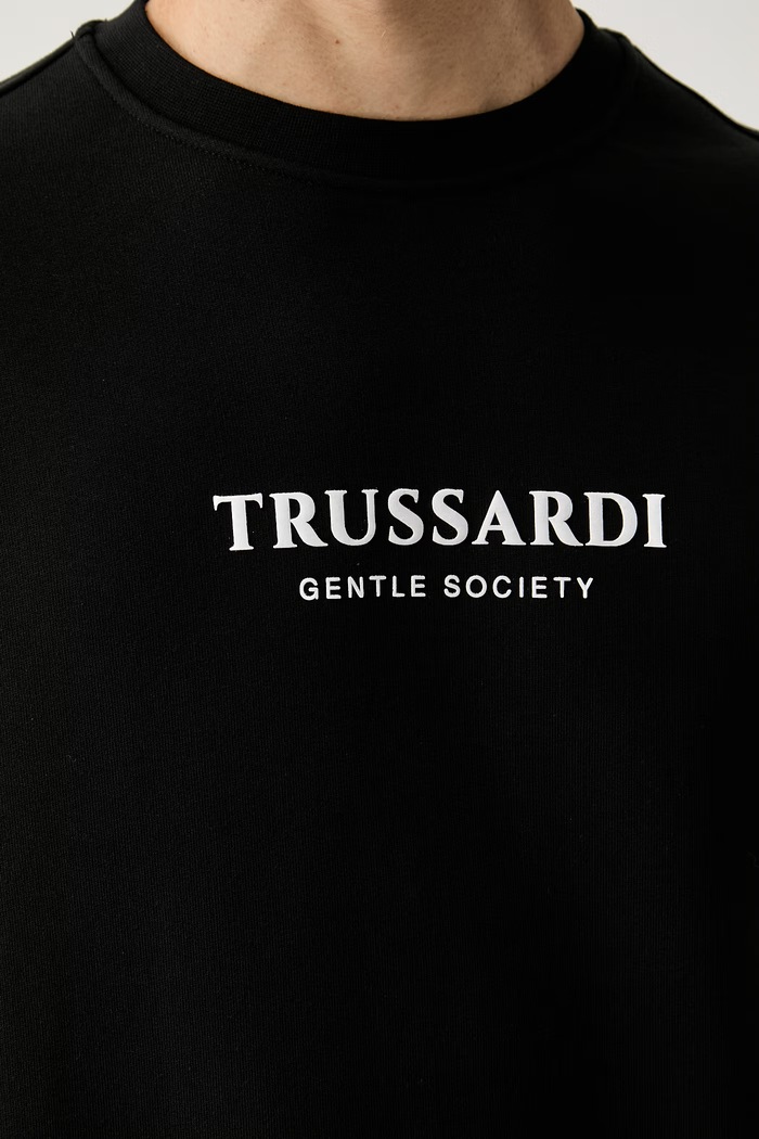 Trussardi bluza męska bawełniana G8468000248N czarny