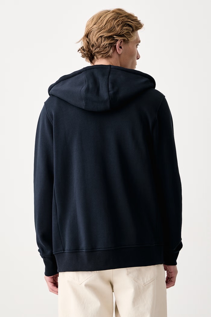 Odzież Trussardi Bluza rozpinana z kapturem męska bawełniana G8508000256N granatowy
