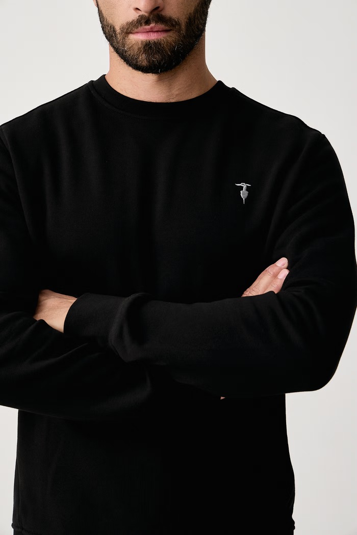 Bluza męska bawełniana Trussardi G8488000252N czarny