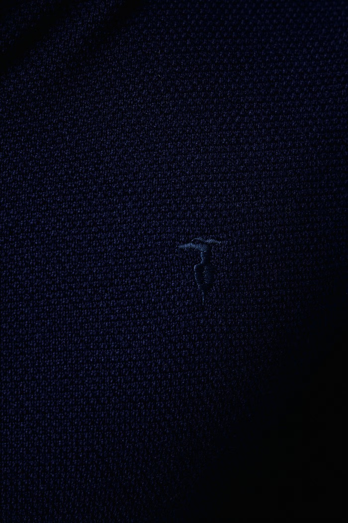 Sweter rozpinany męski wełniany Trussardi granatowy M0238000025N