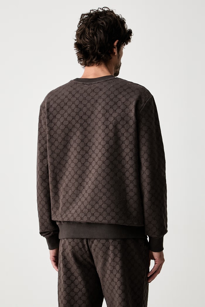 Odzież Joop! bluza męska z bawełną 30105535 brązowy