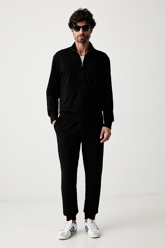 Joop! bluza rozpinana męska z bawełną 30105529 czarny AW26