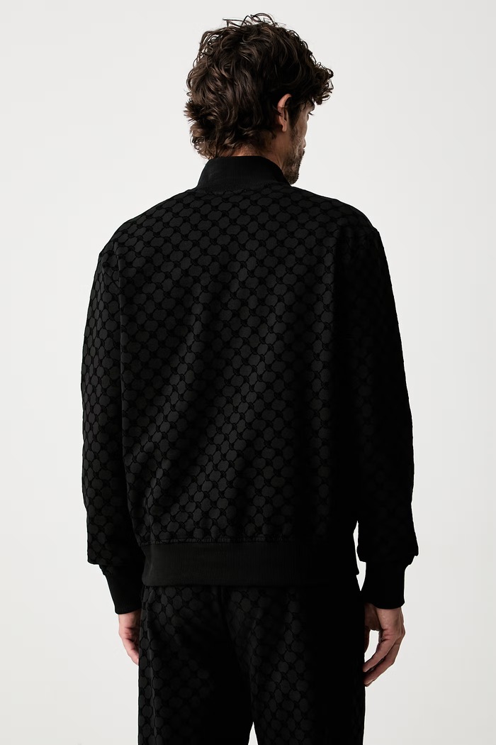 Odzież Joop! bluza rozpinana męska z bawełną 30105529 czarny