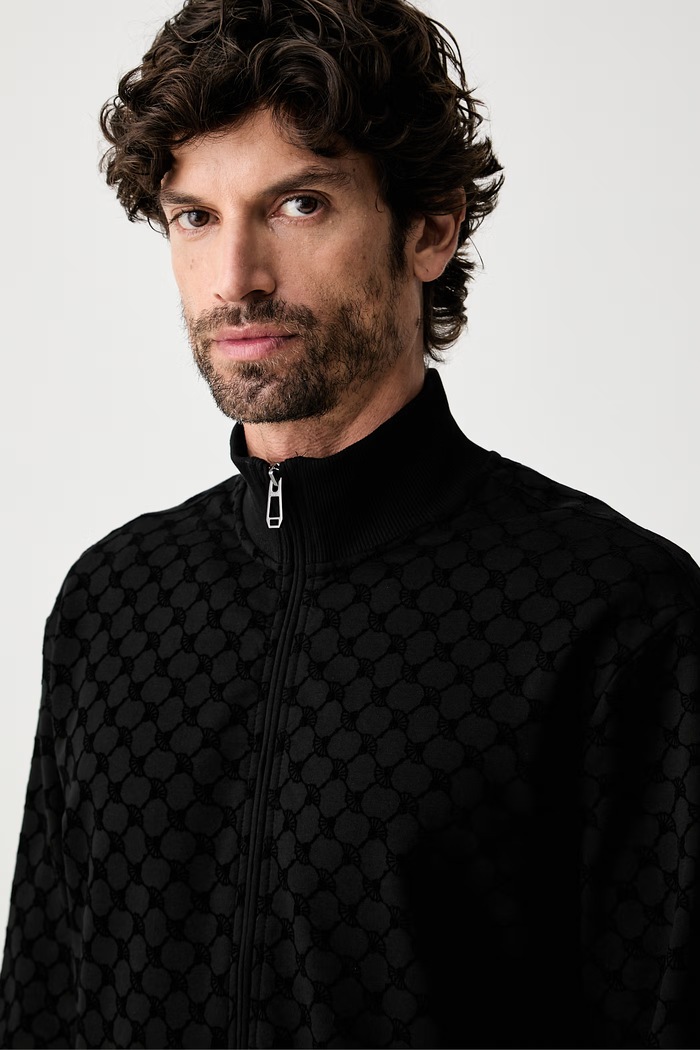 Joop! bluza rozpinana męska z bawełną czarny 30105529
