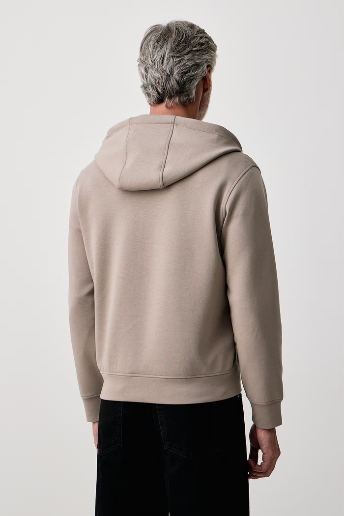 Odzież Emporio Armani Bluza z kapturem męska z bawełną EM004538.AF10013 beżowy