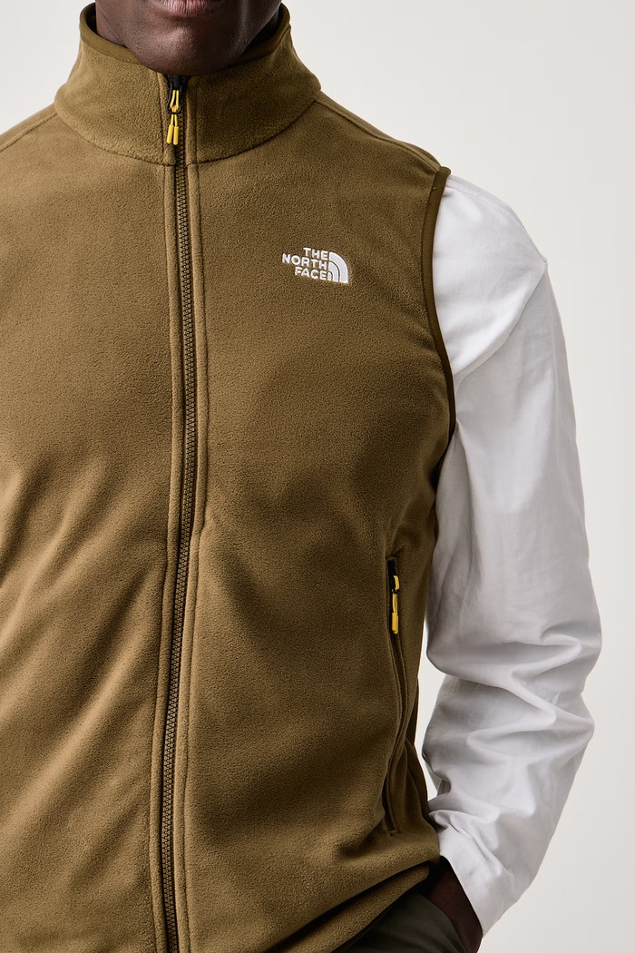 Bezrękawnik męski polarowy GLACIER FLEECE The North Face NF0A8DQN2EK1 zielony