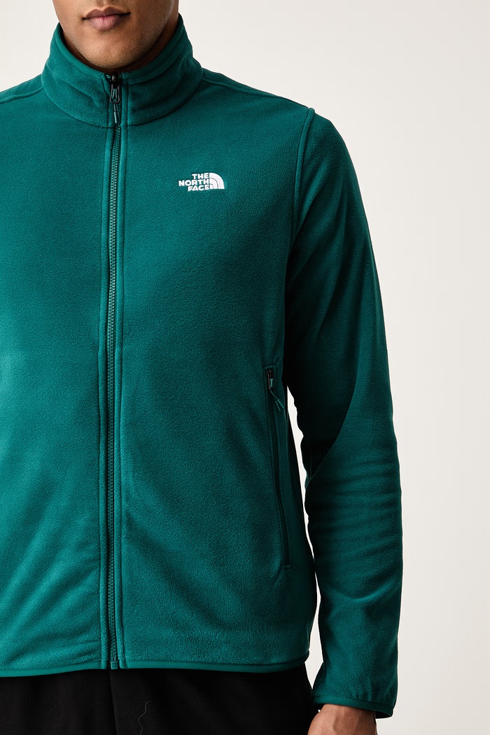 Μπλούζα με κουμπιά ανδρική φλις GLACIER FLEECE The North Face NF0A8D0RN4J1 τιρκουάζ