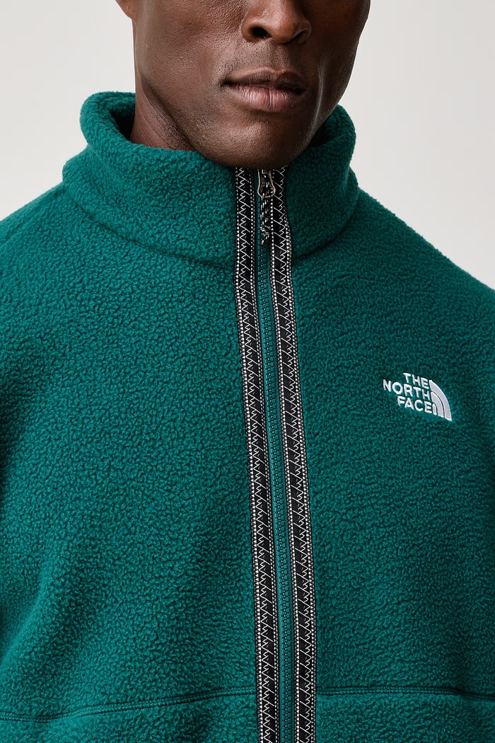 Mikina na zips pánska flísová Fleeski Fz Jacket The North Face NF0A88XQN4J1 tyrkysová