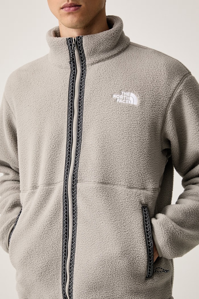 Μπλούζα με κουμπιά ανδρική φλις Fleeski Fz Jacket The North Face NF0A88XQ2MB1 γκρί