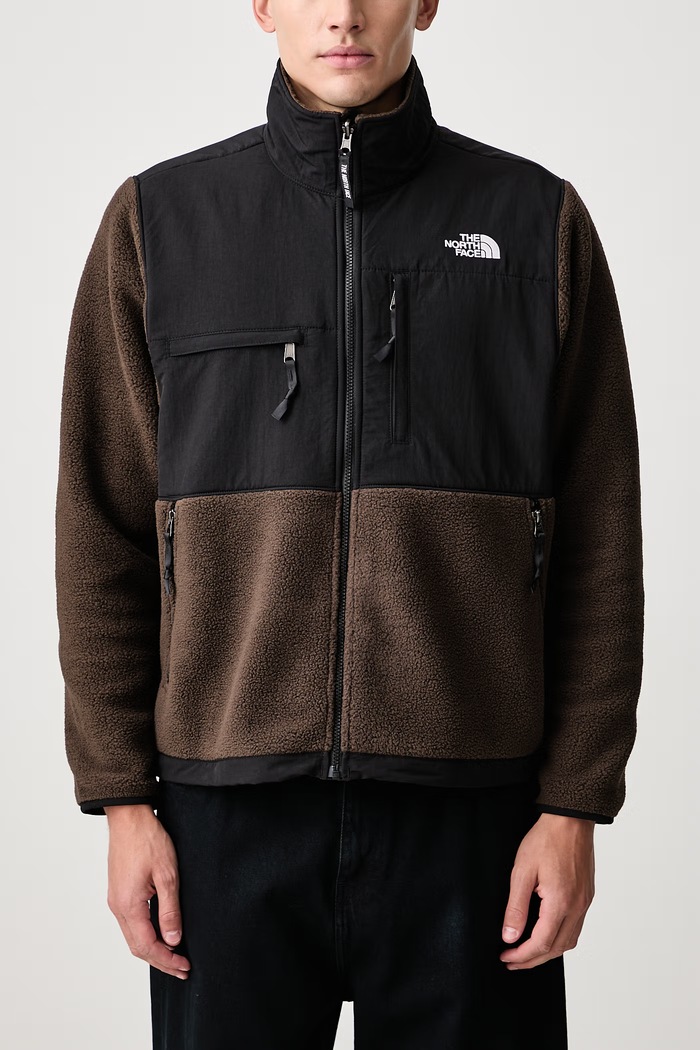 Dukserica na zakopčavanje za muškarce Retro Denali The North Face smeđa NF0A88XHRM11