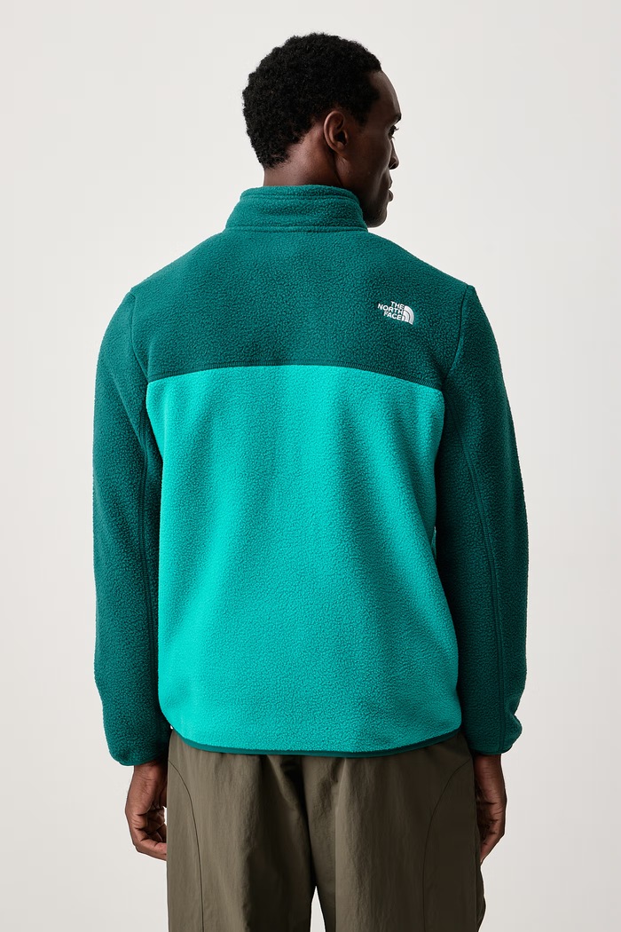 Oblečenie The North Face Mikina na zips pánska flísová Yumiori NF0A883RSE41 tyrkysová