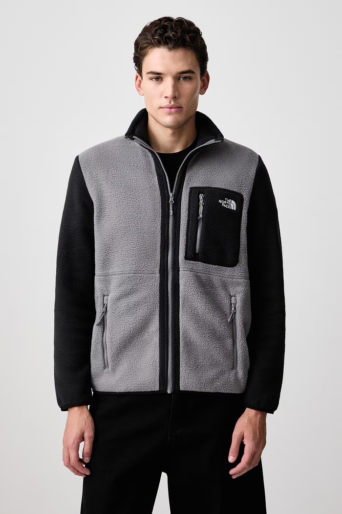The North Face Dukserica za muškarce s flisom Yumiori siva NF0A883RRPI1
