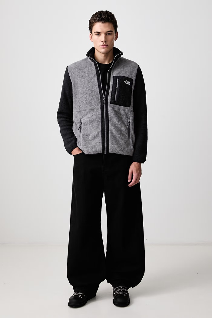 The North Face Dukserica za muškarce s flisom Yumiori NF0A883RRPI1 siva AW26
