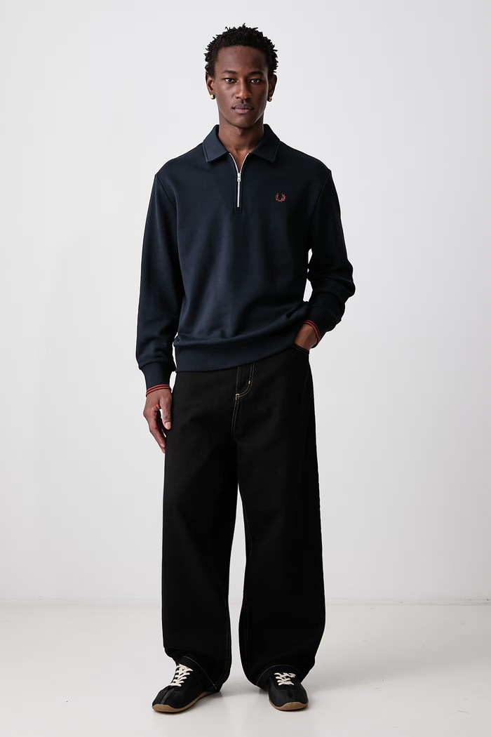 Fred Perry Bluza męska bawełniana M2426.608 granatowy AW26