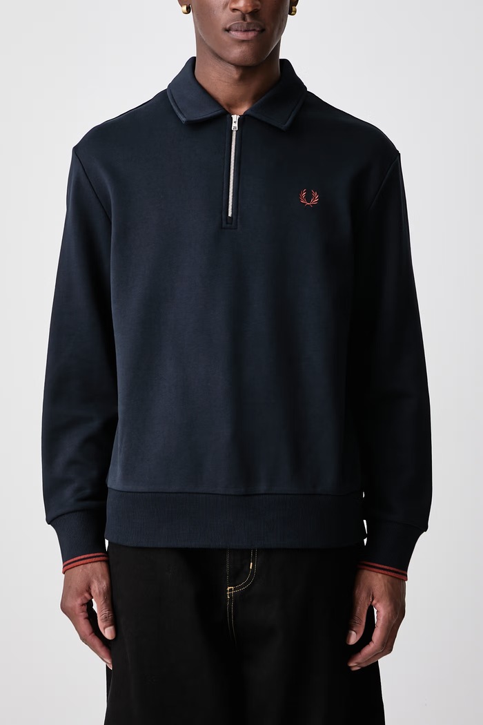 Bluza męska bawełniana Fred Perry granatowy M2426.608