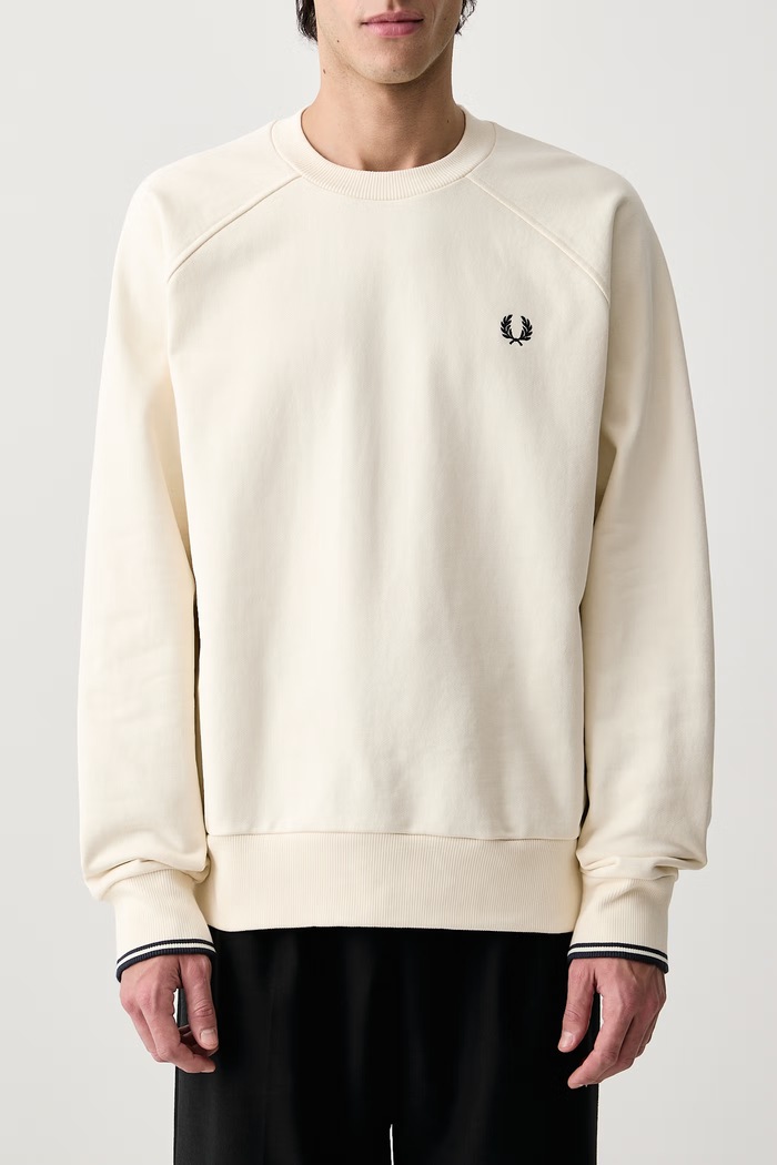 Bluza męska bawełniana Fred Perry beżowy M3495.560