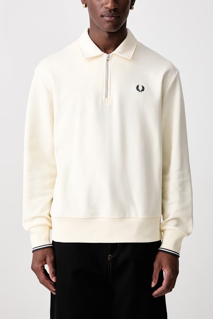 Bluza męska bawełniana Fred Perry beżowy M2426.170