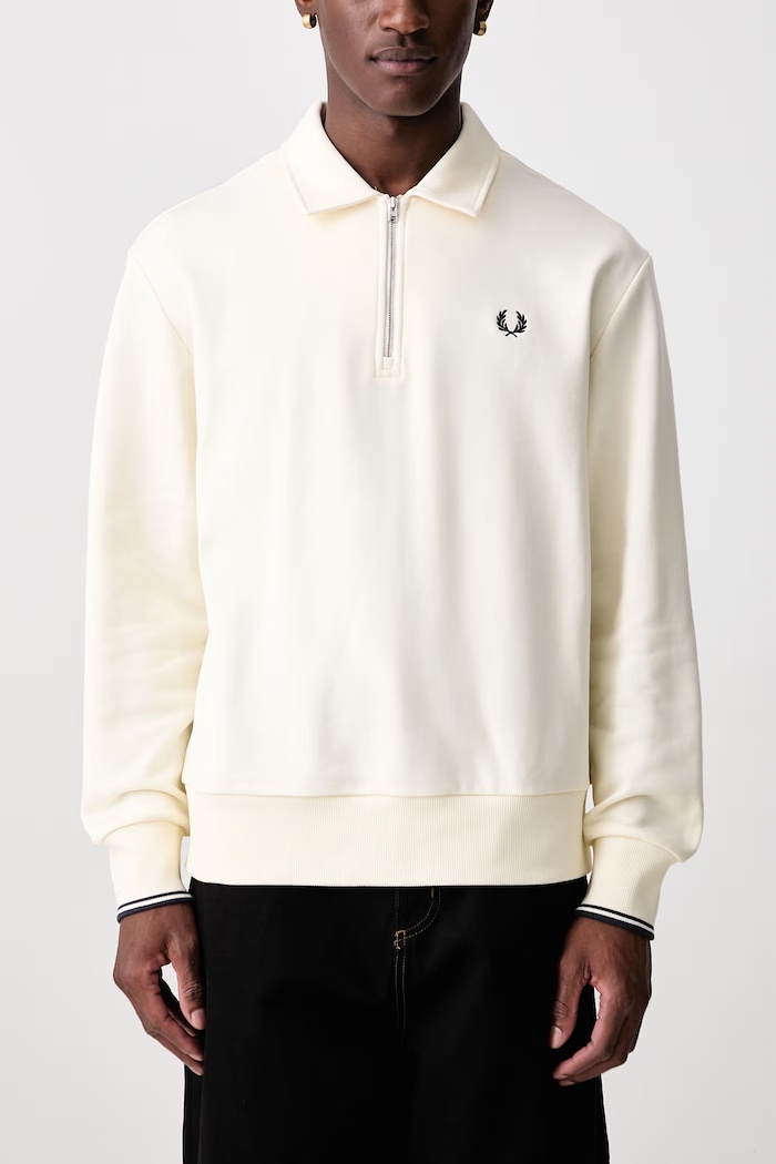 Bluza męska bawełniana Fred Perry beżowy M2426.170
