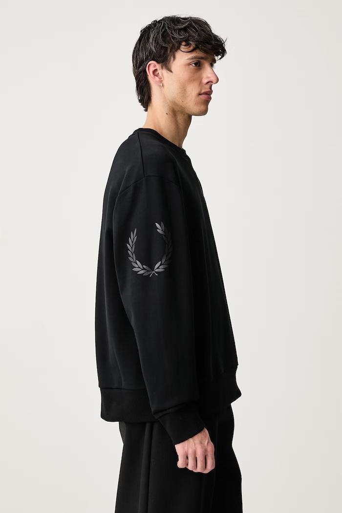 Bluza męska bawełniana Fred Perry czarny M3622.102
