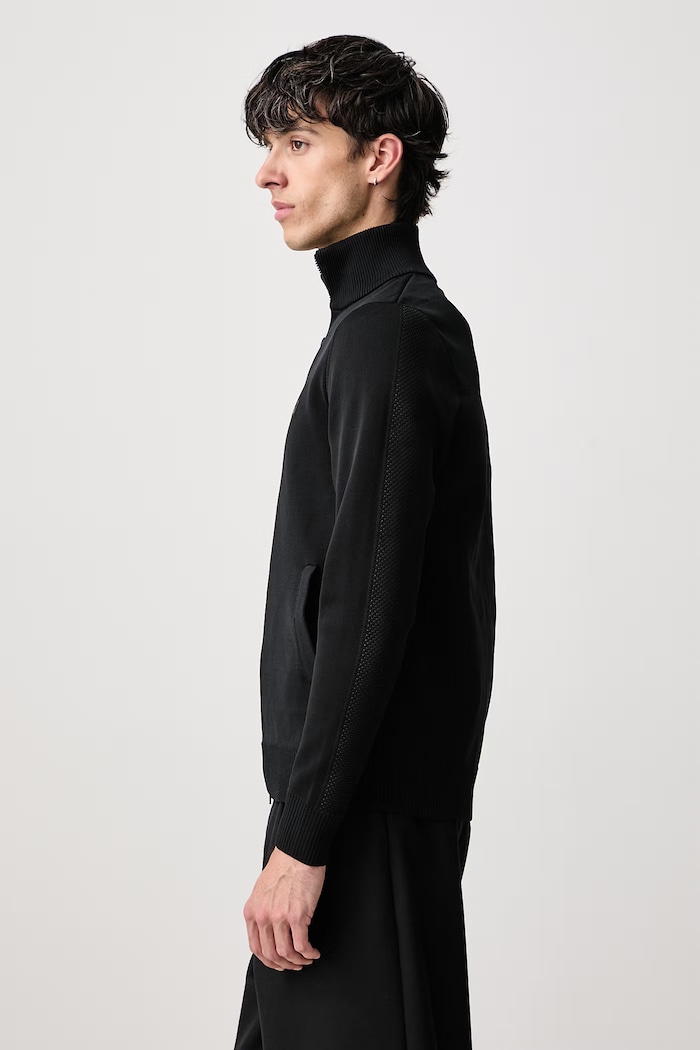 Bluza rozpinana męska Fred Perry K3317.102 czarny