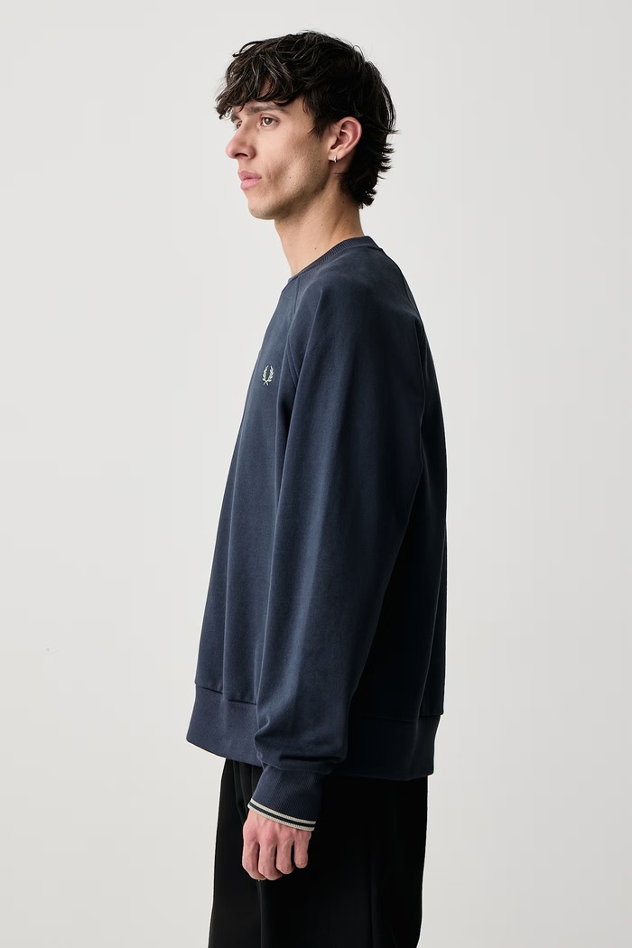Bluza męska bawełniana Fred Perry M3495.738 granatowy