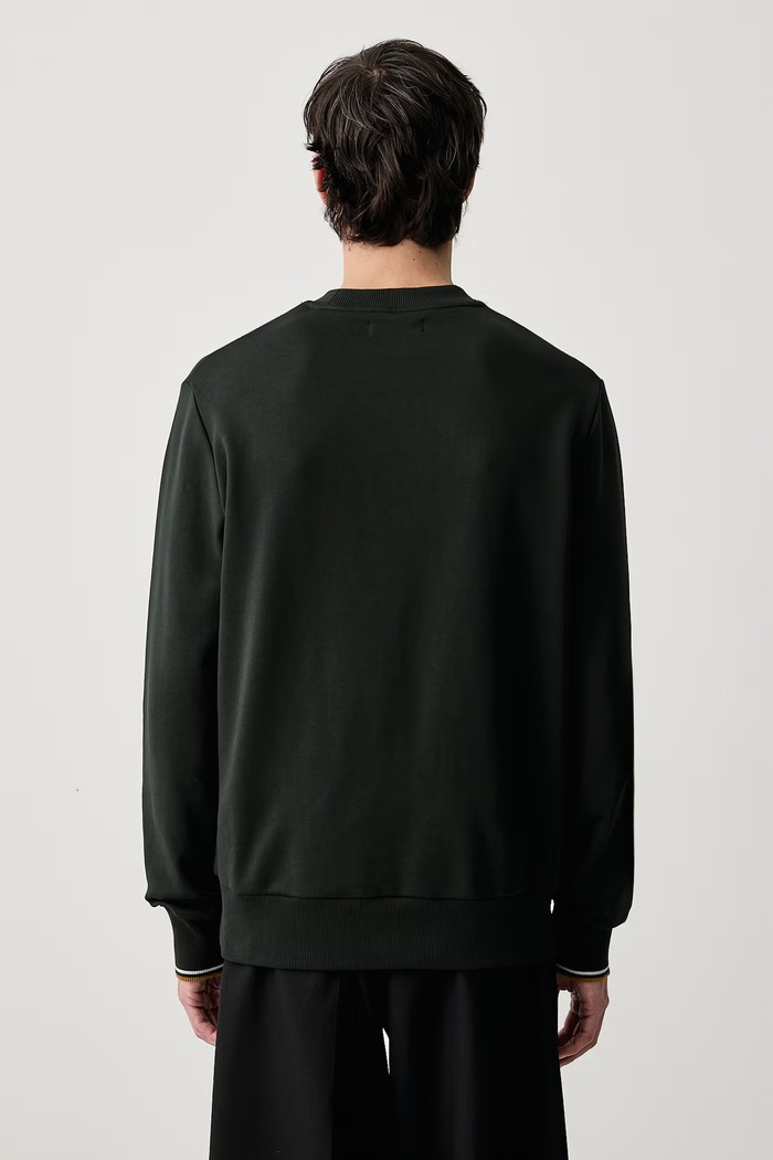 Odzież Fred Perry Bluza męska bawełniana M7535.78C zielony
