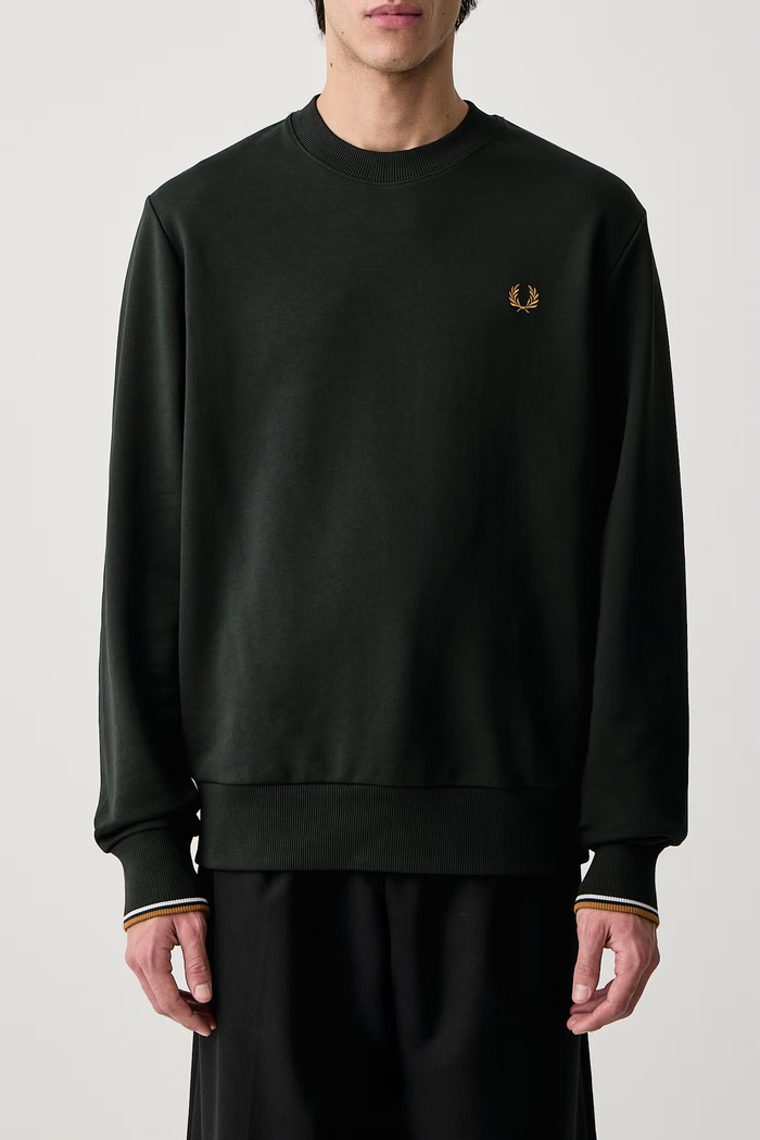 Bluza męska bawełniana Fred Perry zielony M7535.78C