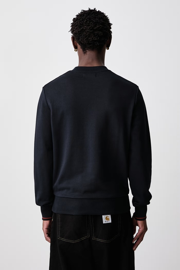 Odzież Fred Perry Bluza męska bawełniana M7535.75C granatowy