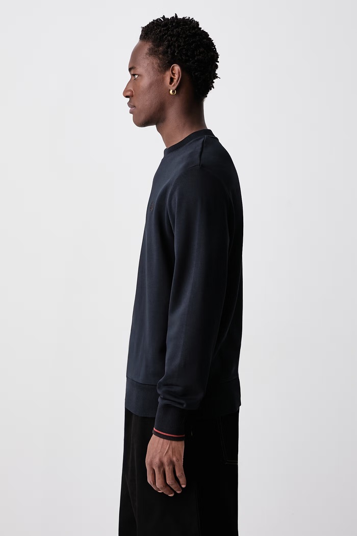 Bluza męska bawełniana Fred Perry M7535.75C granatowy