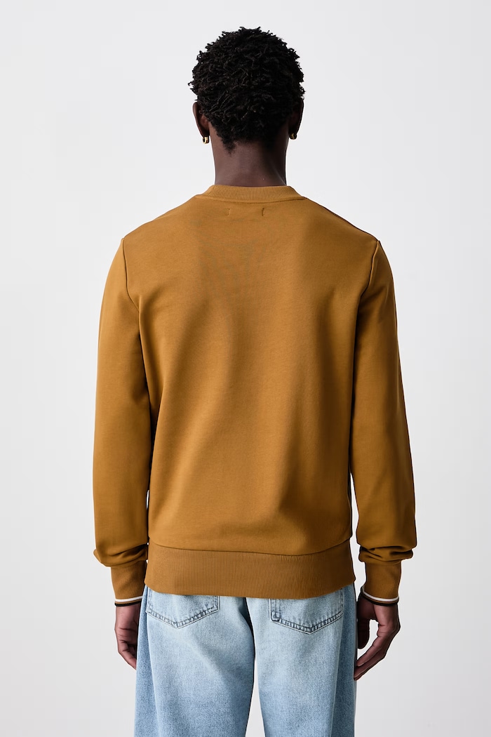 Odzież Fred Perry Bluza męska bawełniana M7535.80C brązowy