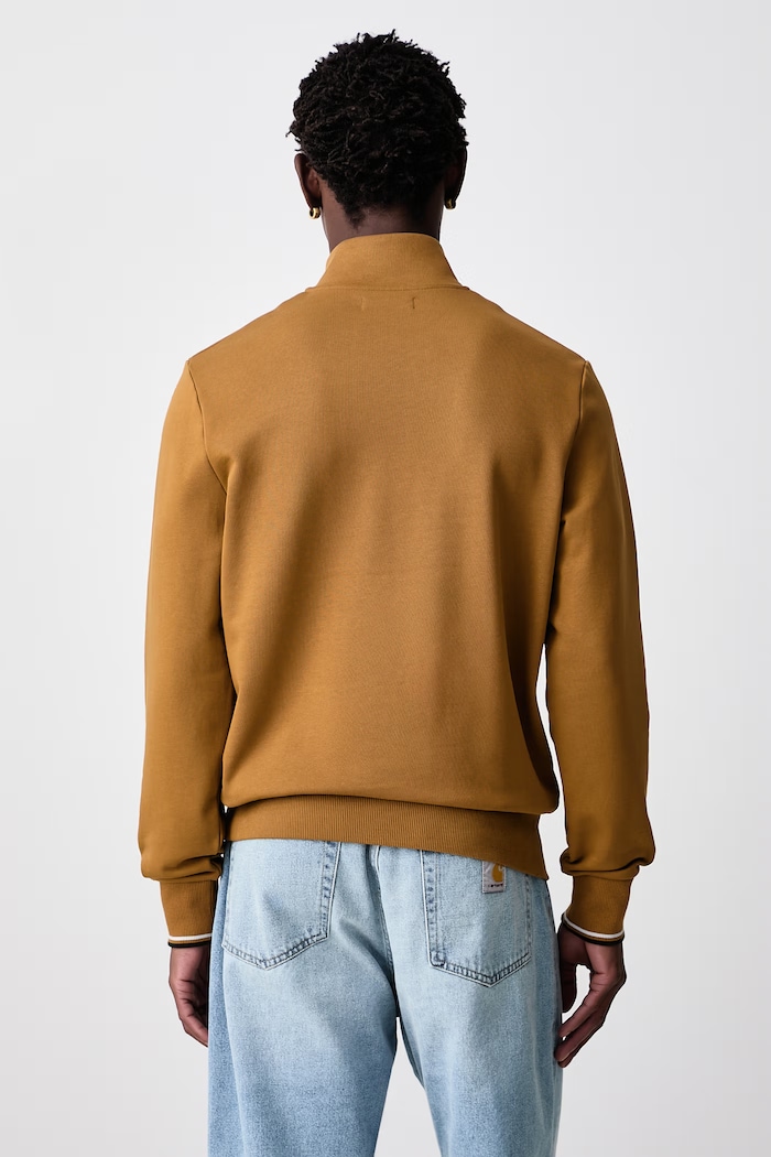 Odzież Fred Perry Bluza męska bawełniana M3574.80C brązowy