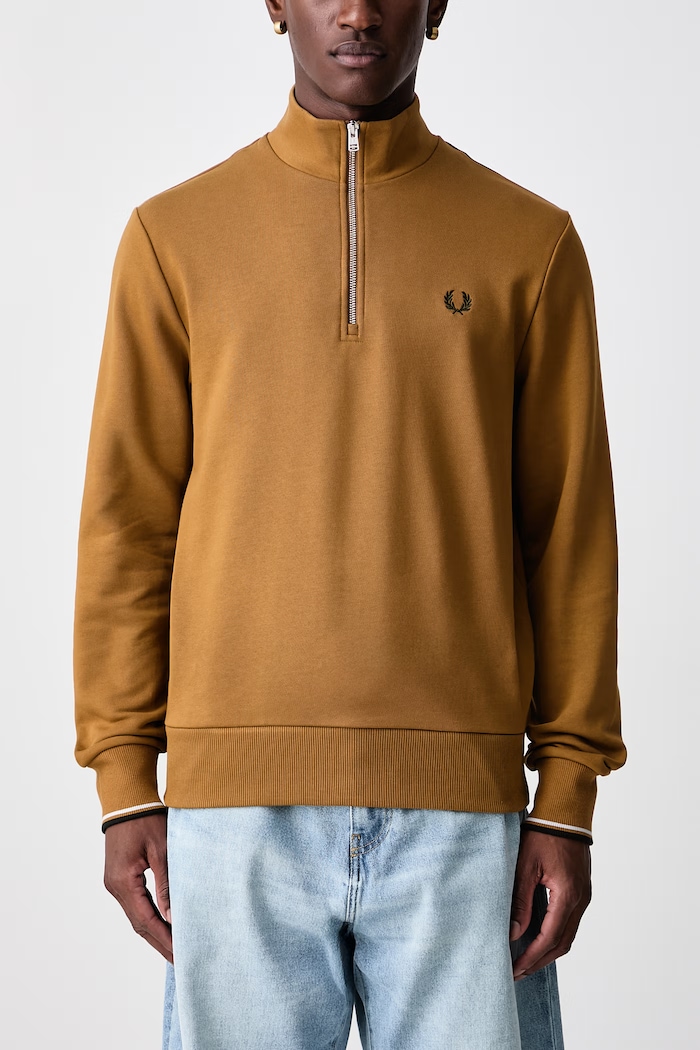Bluza męska bawełniana Fred Perry brązowy M3574.80C