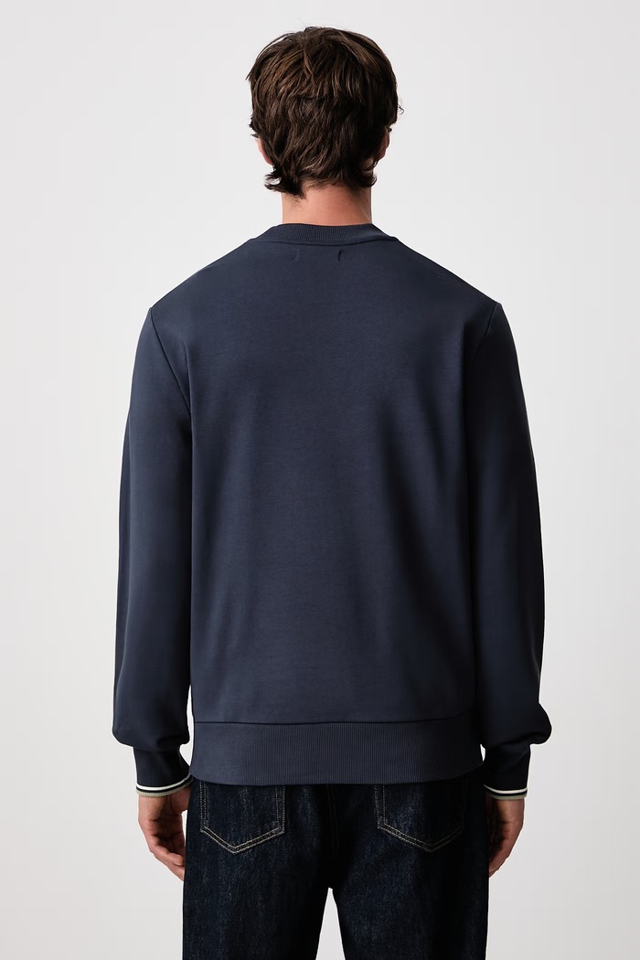 Odzież Fred Perry Bluza męska bawełniana M7535.72C granatowy