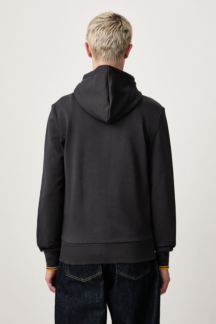 Odzież Fred Perry Bluza rozpinana z kapturem męska bawełniana J7536.85C szary