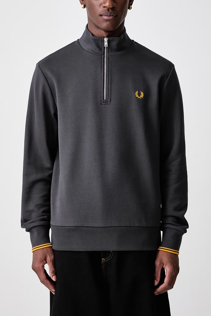 Bluza męska bawełniana Fred Perry szary M3574.85C