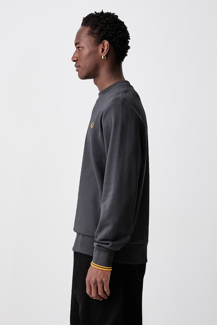 Bluza męska bawełniana Fred Perry M7535.85C szary