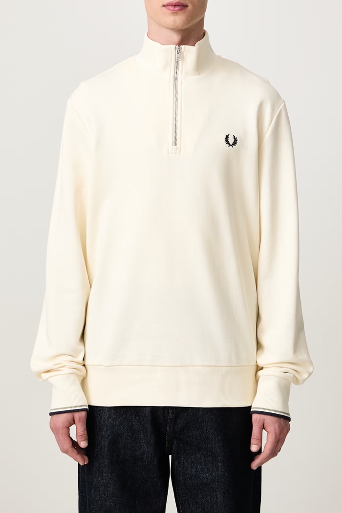 Bluza męska bawełniana Fred Perry beżowy M3574.68C