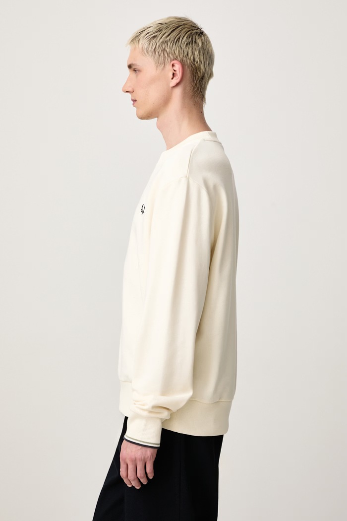 Bluza męska bawełniana Fred Perry M7535.68C beżowy