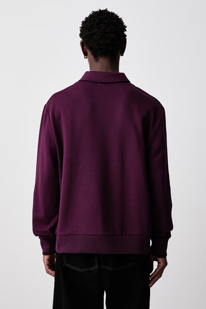 Odzież Fred Perry Bluza męska bawełniana M2426.37C fioletowy
