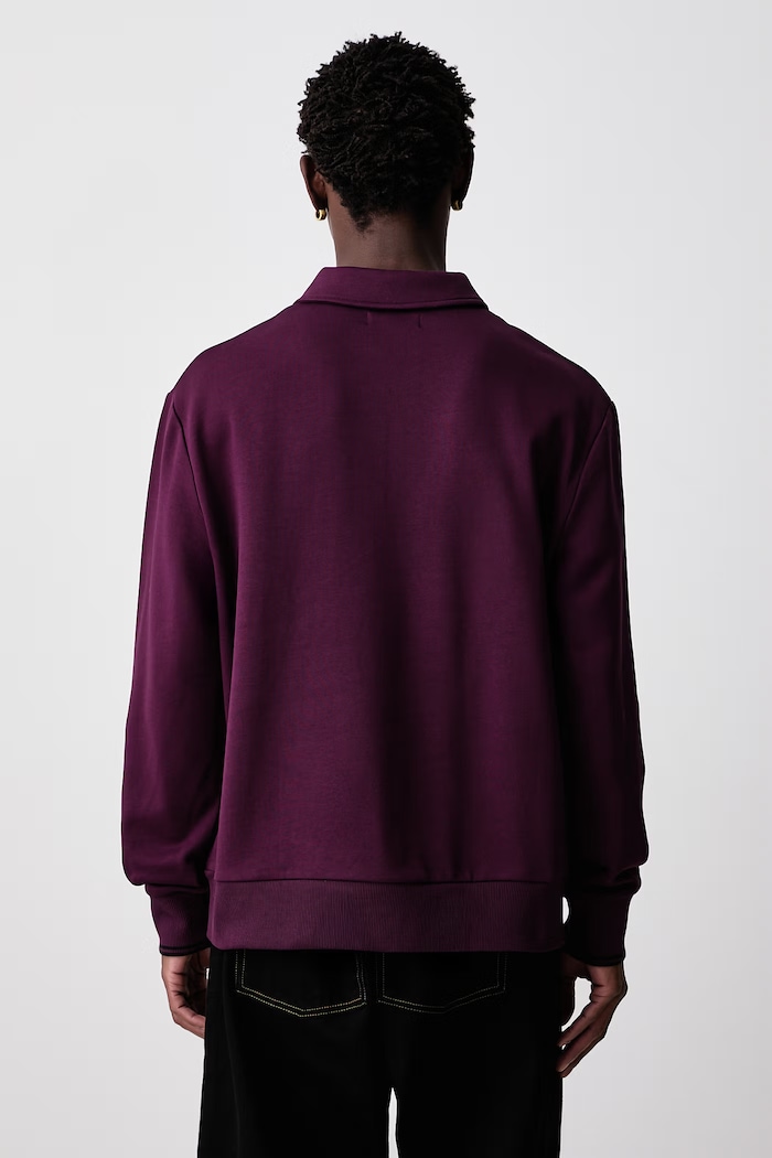 Odzież Fred Perry Bluza męska bawełniana M2426.37C fioletowy
