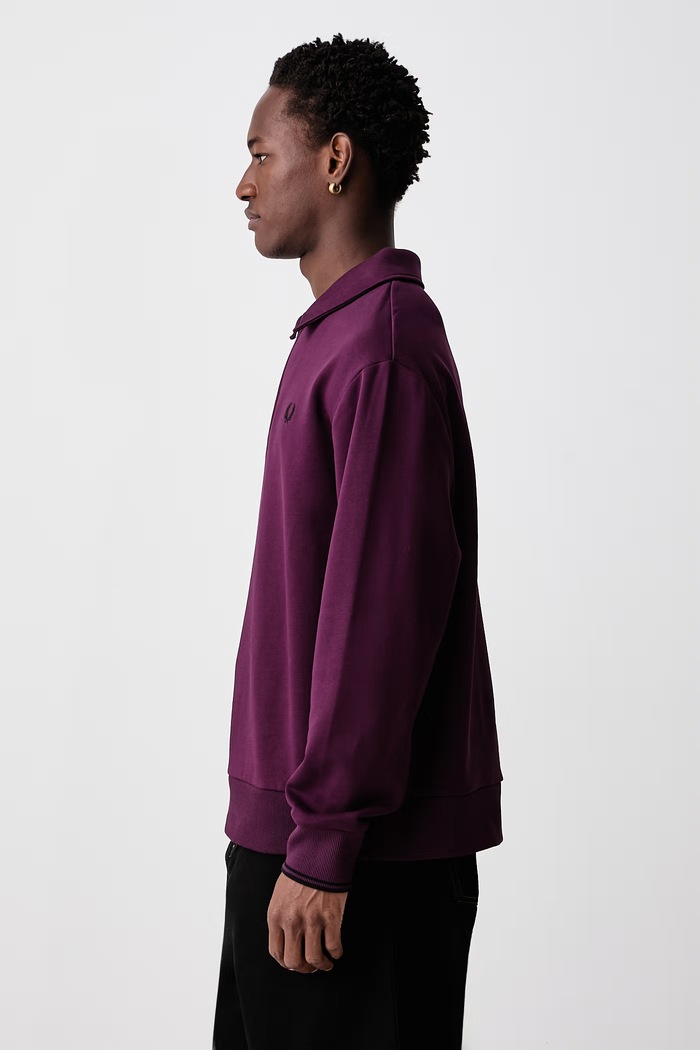 Bluza męska bawełniana Fred Perry M2426.37C fioletowy