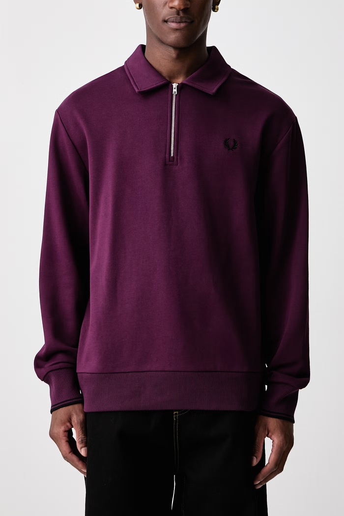 Bluza męska bawełniana Fred Perry fioletowy M2426.37C