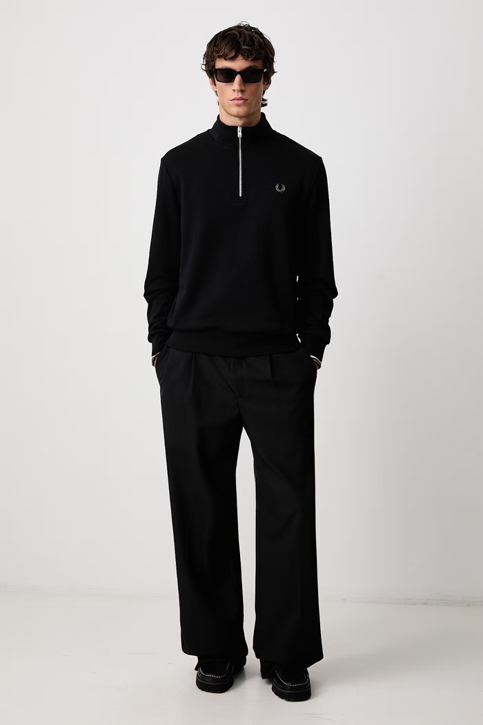 Fred Perry Bluza męska bawełniana M3574.W54 czarny AW26