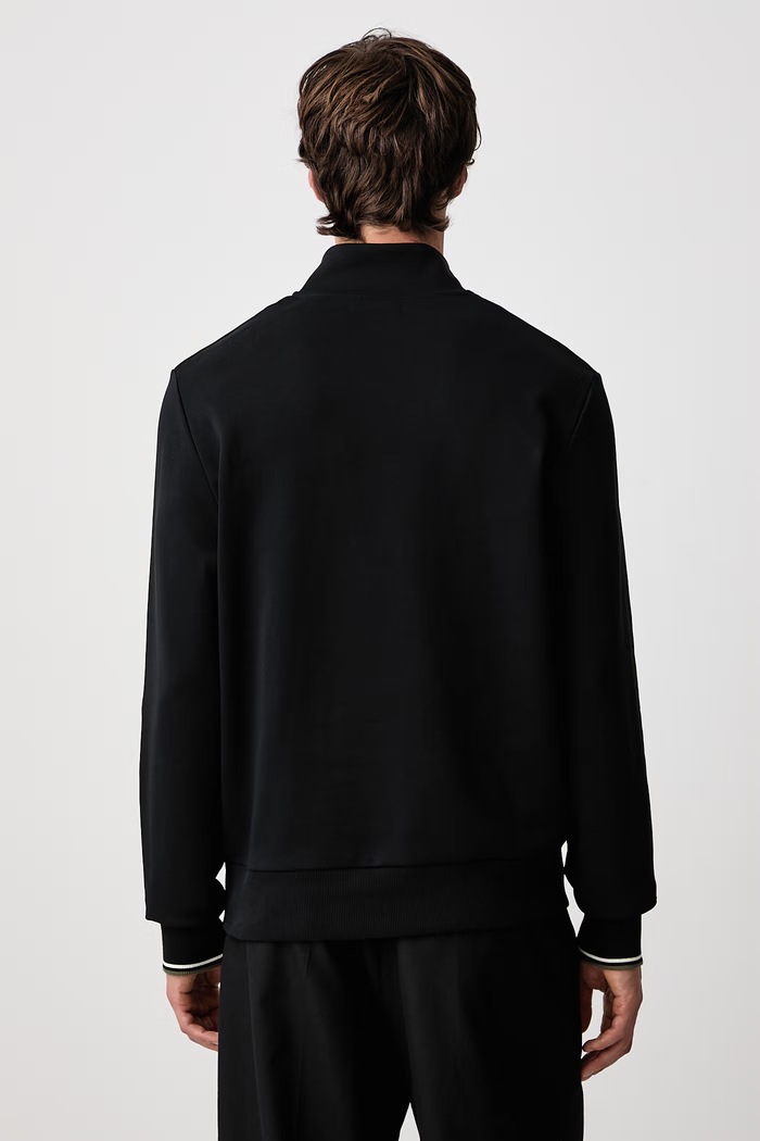 Odzież Fred Perry Bluza męska bawełniana M3574.W54 czarny