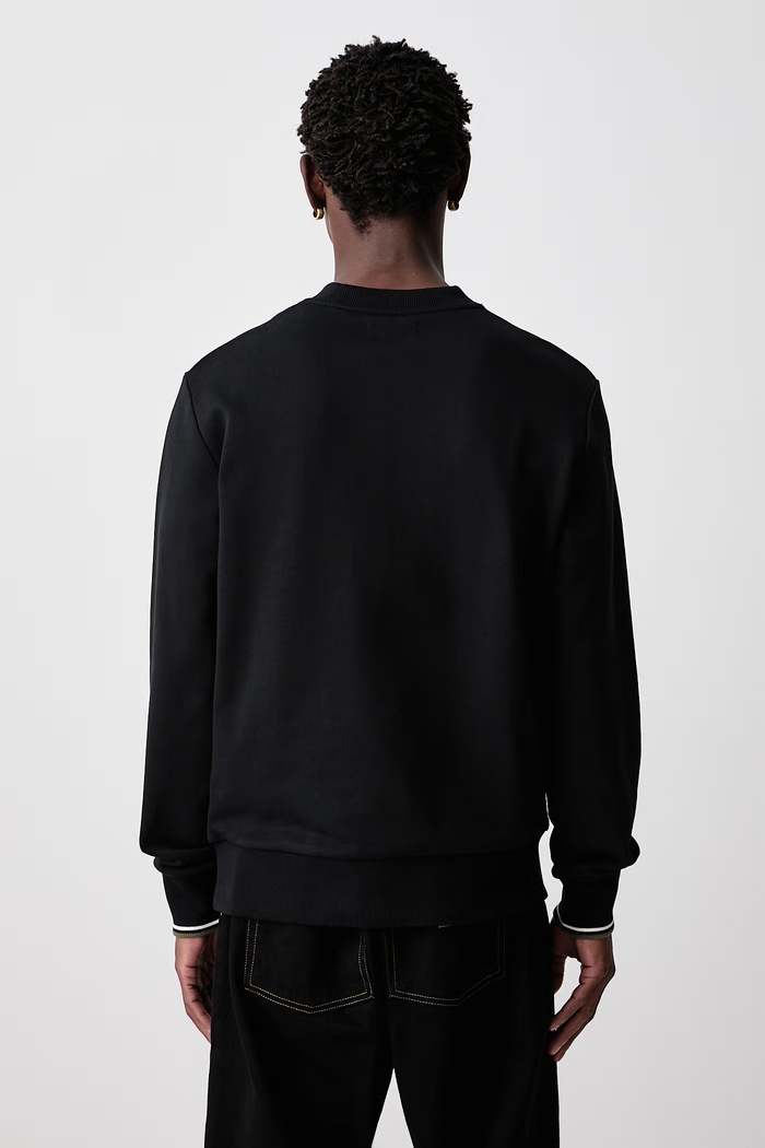 Odzież Fred Perry Bluza męska bawełniana M7535.W54 czarny