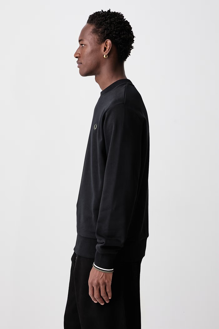 Bluza męska bawełniana Fred Perry M7535.W54 czarny