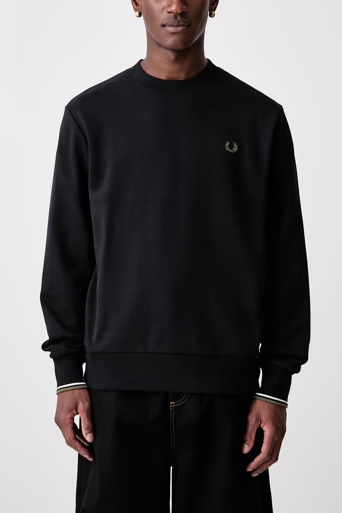 Bluza męska bawełniana Fred Perry czarny M7535.W54